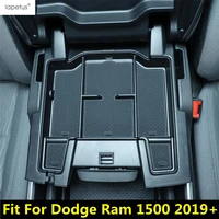 for dodge ram 1500 2019 2020 2021 car central console armrest storage box holder organizer container cover accessories interior