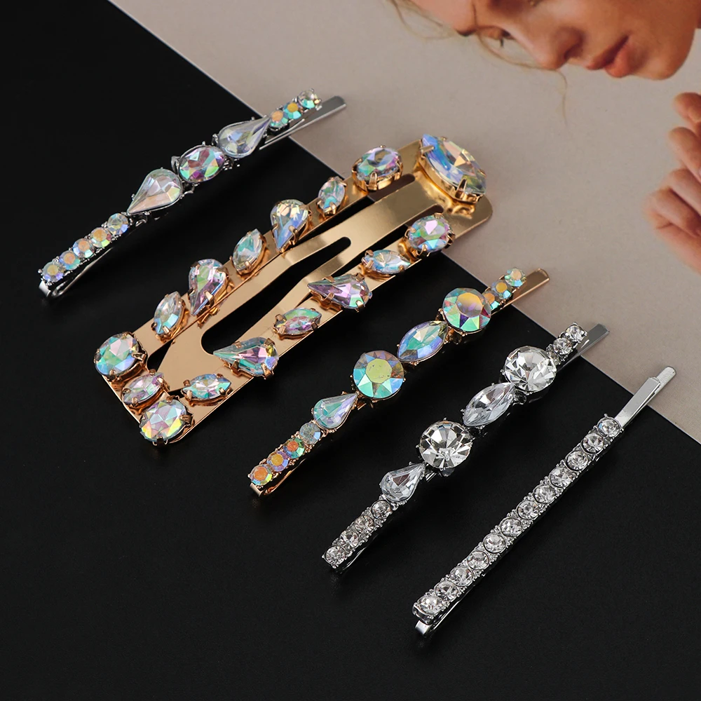 1 шт. шпилька для волос с горным хрусталем Заколки женщин очаровательные