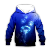 jellyfish 3d printed hoodies family suit tshirt zipper pullover kids suit sweatshirt tracksuitpants 03