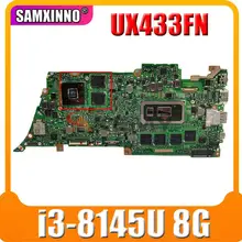 UX433FN Motherboard I3-8145U + 8GB/RAM + ( MX150-V2G) For ASUS ZenBook UX433FN UX433F U4300F UX433FA Laotop Mainboard 100% Test