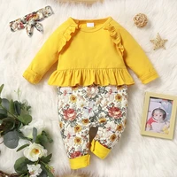 new baby girl romper floral print ruffles patchwork long sleeve baby rompers baby girl clothes spring fall baby jumpsuits 0 18m