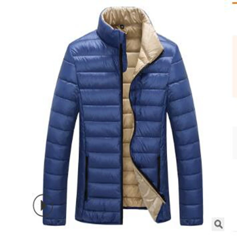 Новинка модные повседневные сверхлегкие мужские куртки на утином пуху