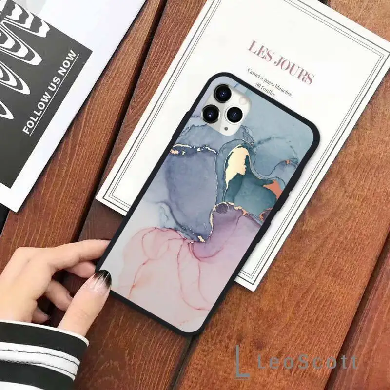 

Painted Protective Phone Case for iPhone 11 12 pro XS MAX 8 7 6 6S Plus X 5S SE 2020 XR Soft silicone