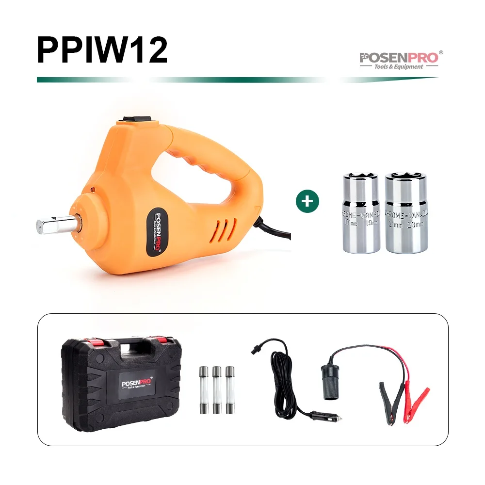 PPIW12 BMC CASE POSENPRO Электрический ударный гайковерт 1/2 дюйма 350N. M 12 V ремонт автомобиля ударный водительский ключ пистолет комплект Авто Шинный инструмент - Цвет: PPIW12 BMC CASE