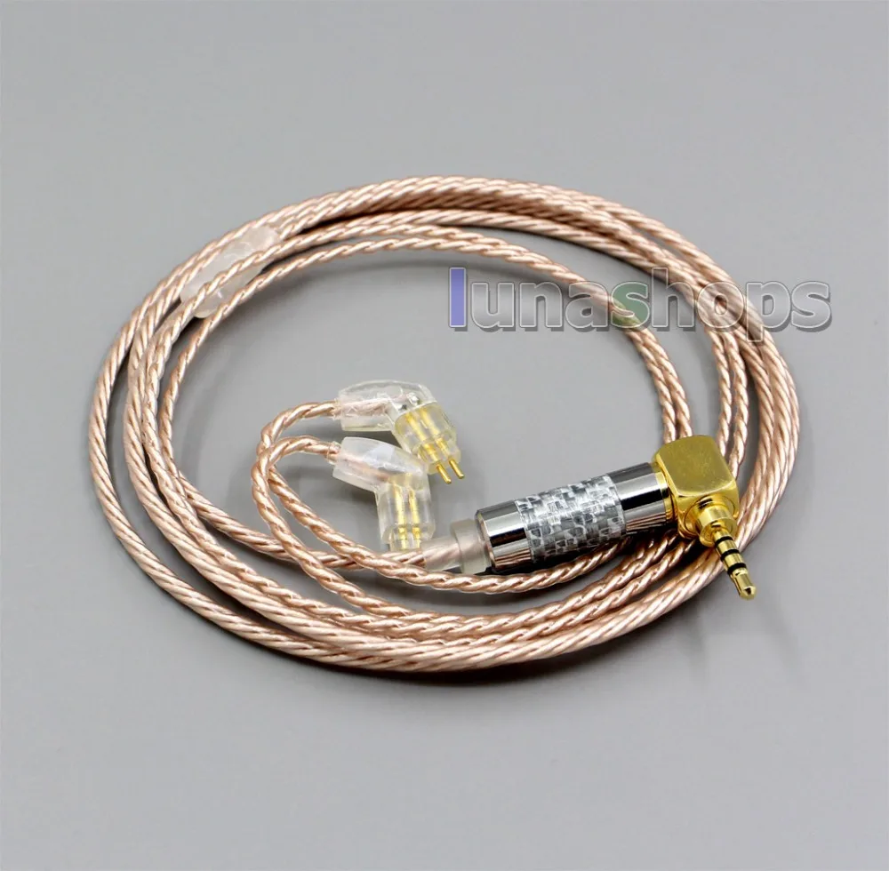

LN006371 Hi-Res Silver Plated XLR 3.5mm 2.5mm 4.4mm Earphone Cable For L Pin BA Custom Westone W4r UM3X UM3RC JH13 JH16