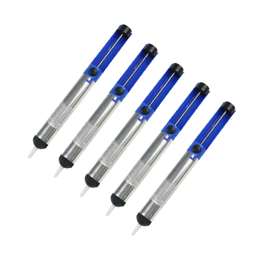 

5pcs Aluminum Alloy Desoldering Pump Suction Tin Pen Soldering Sucker Pen