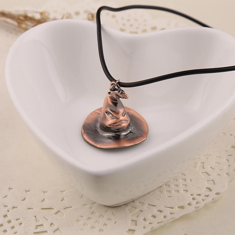 

Potters Jewlery Cute Sorting Hat Necklace For Fan's Gifts Men Women Magic Cap Pendant Necklaces