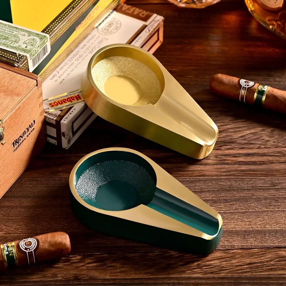 

CIGARLOONG Медь металлическая пепельница для сигарет одинарная сигарета держатель Портативный Мини проектор для домашнего сигаретного пепла с...