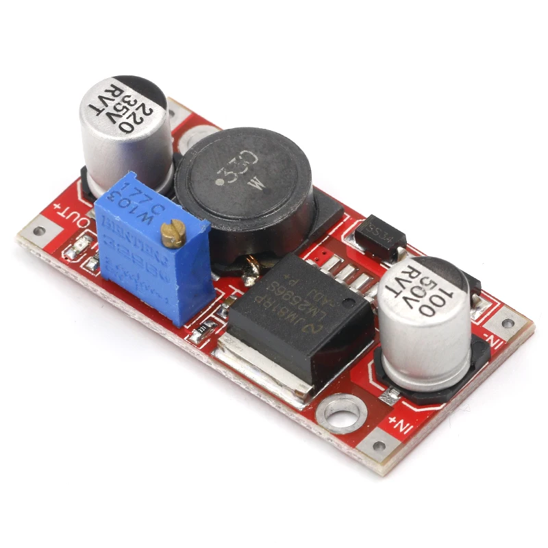 LM2596S adjustable 3 6 46 V 3A Регулируемый понижающий модуль питания с защитой от обратного