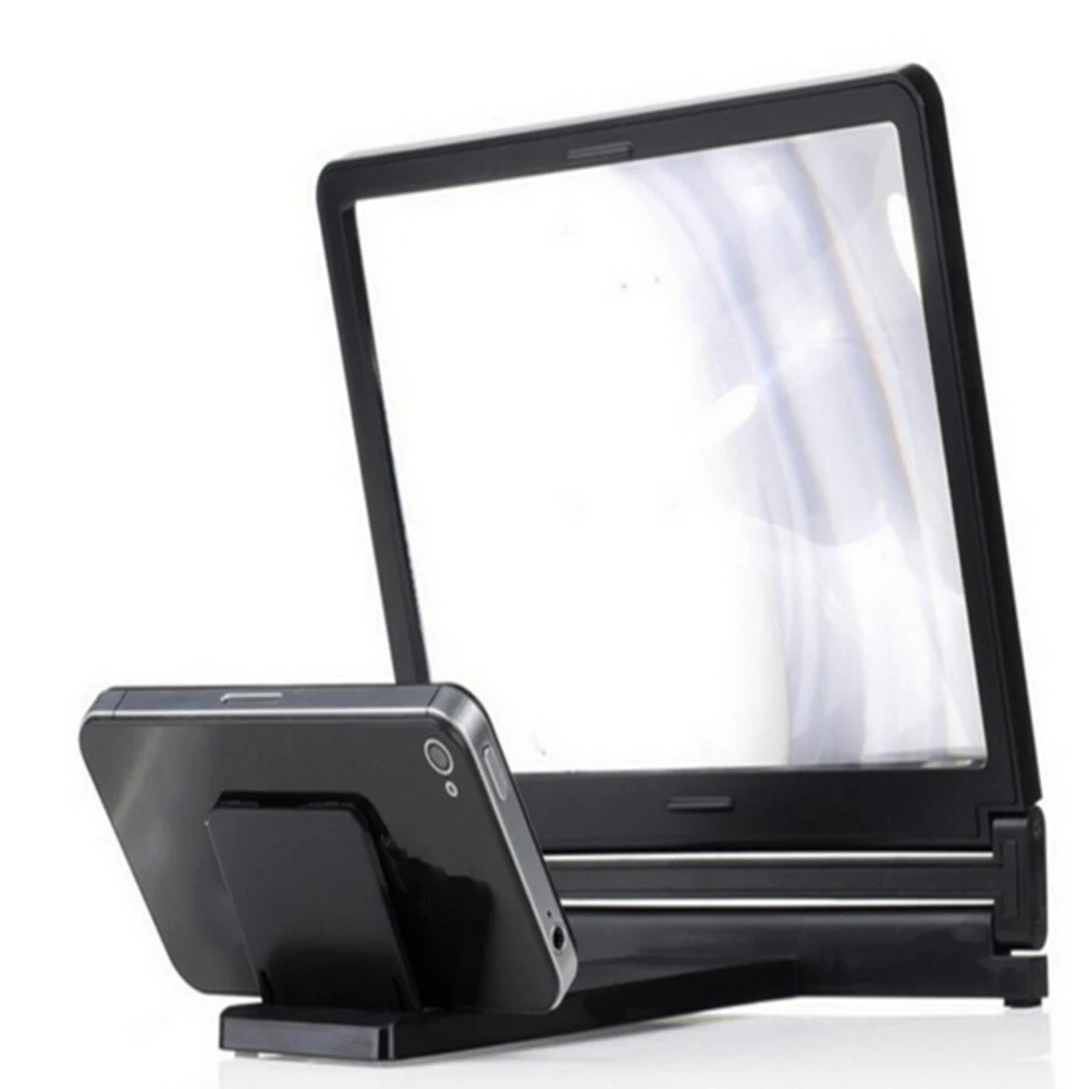 Universal 3D Mobile Phone HD Screen Magnifier Video Amplifier Phone Stand Enlarged Folding Bracket Video Screen Amplifier Holder