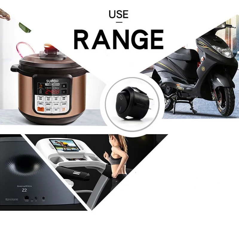 10 шт. 2 контактный простая в использовании Круглый фиксацией