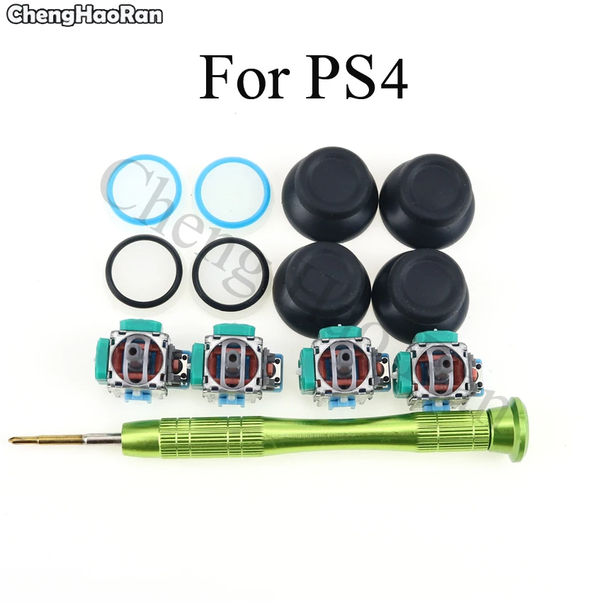 

ChengHaoRan For PS4 Controller Analog Thumb Joystick Repair Parts Replacement Sensor Module Potentiometer & Thumb Stick Parts