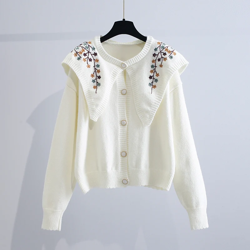 

Room 211262, 5 rows under 2 】 the film web celebrity figure doll led embroidered knitted cardigan [1623] 51