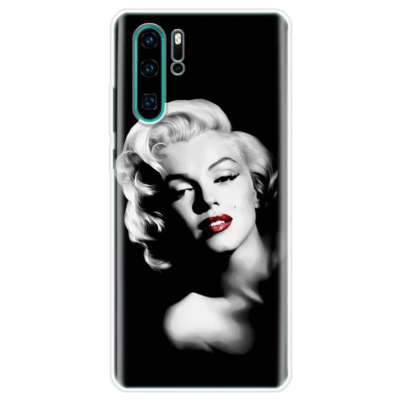 Чехол с изображением девушки Мэрилин Монро для Huawei Y5 Y6 Y7 Y9S P Smart Z 2019 Honor 10 Lite 9 20 9X 8S 8X