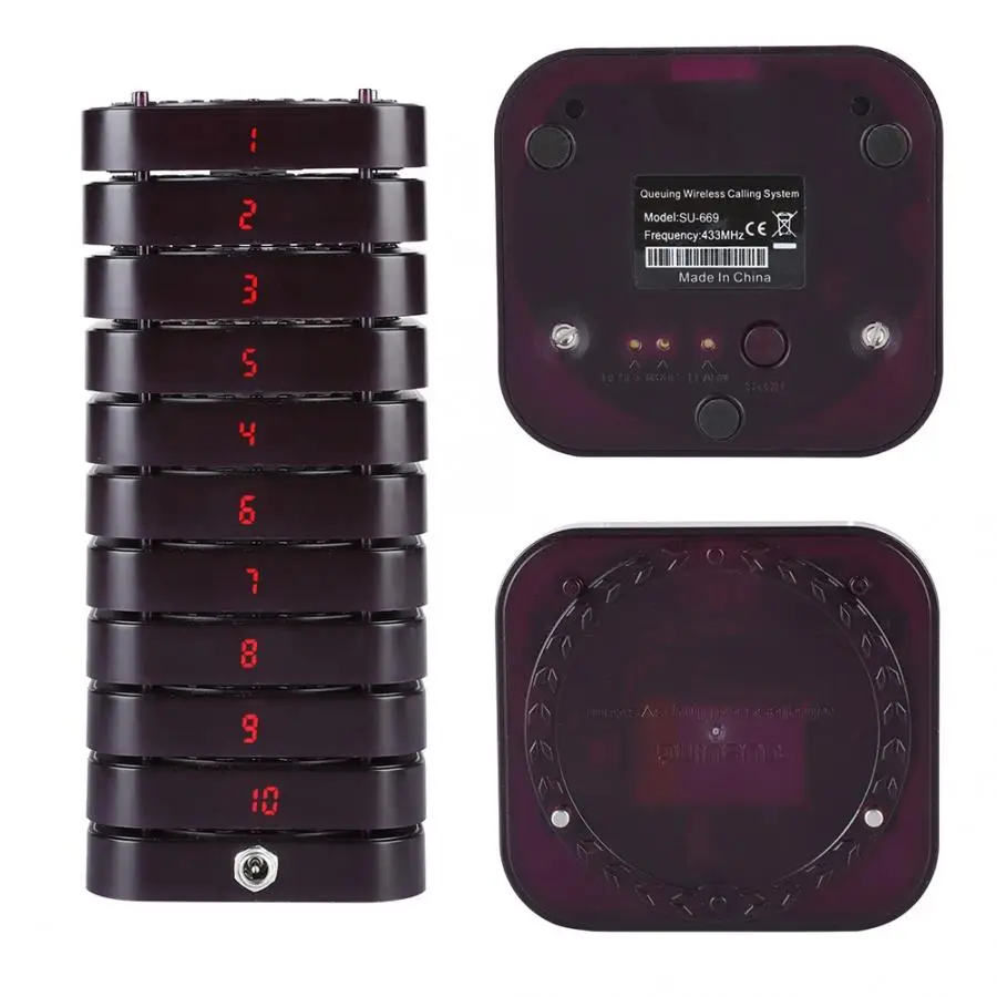 Система вызова пейджеров 1 для 10 Гостевая система персонального 999 каналов