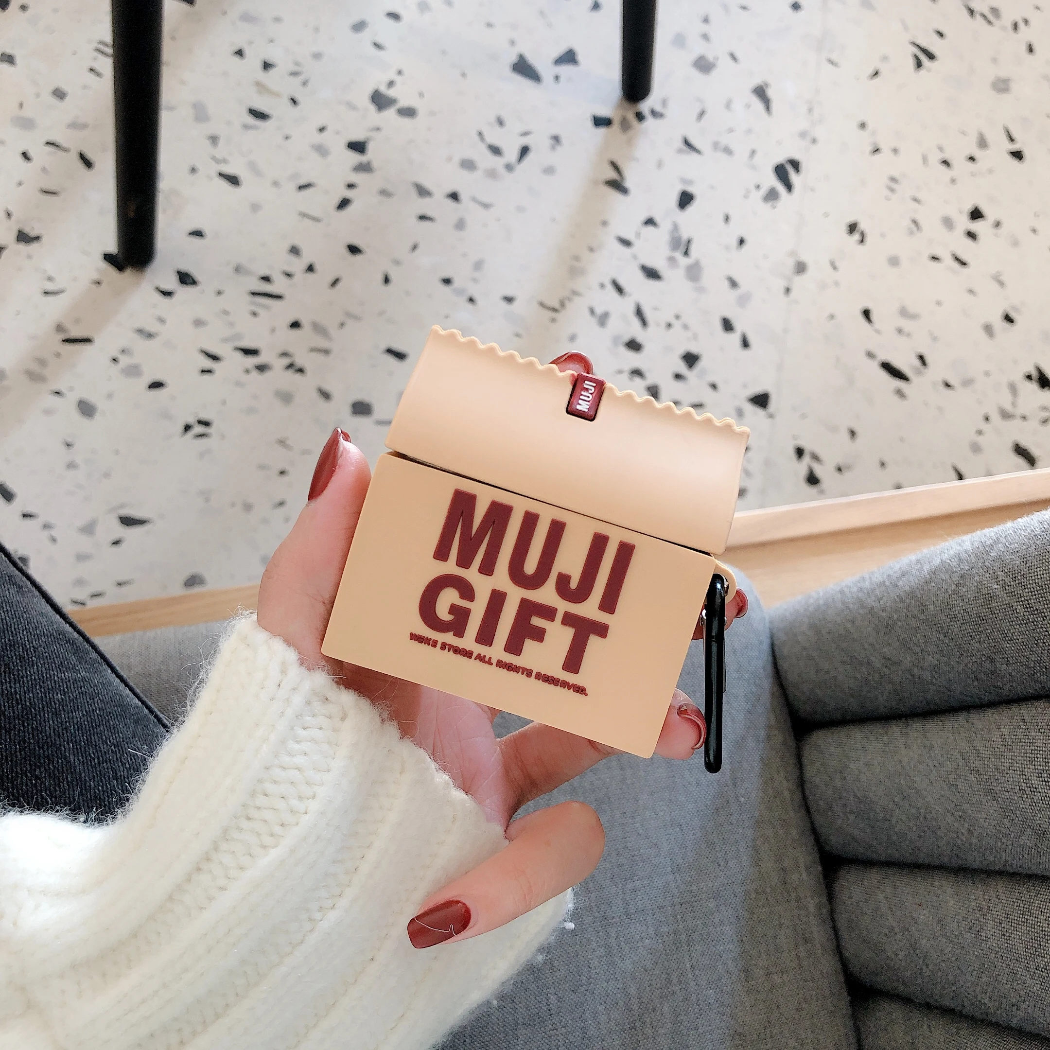 Для airpods pro 3 muji 3d усадочная сумка из силикона чехол для наушников с fio bluetooth