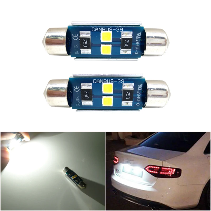 

2x Led C5w Lamp Smd 3030 Canbus Light Bulbs On Cars For Nissan X-Trail X Trail T30 T31 T32 Dome Reading License Plate Lamp
