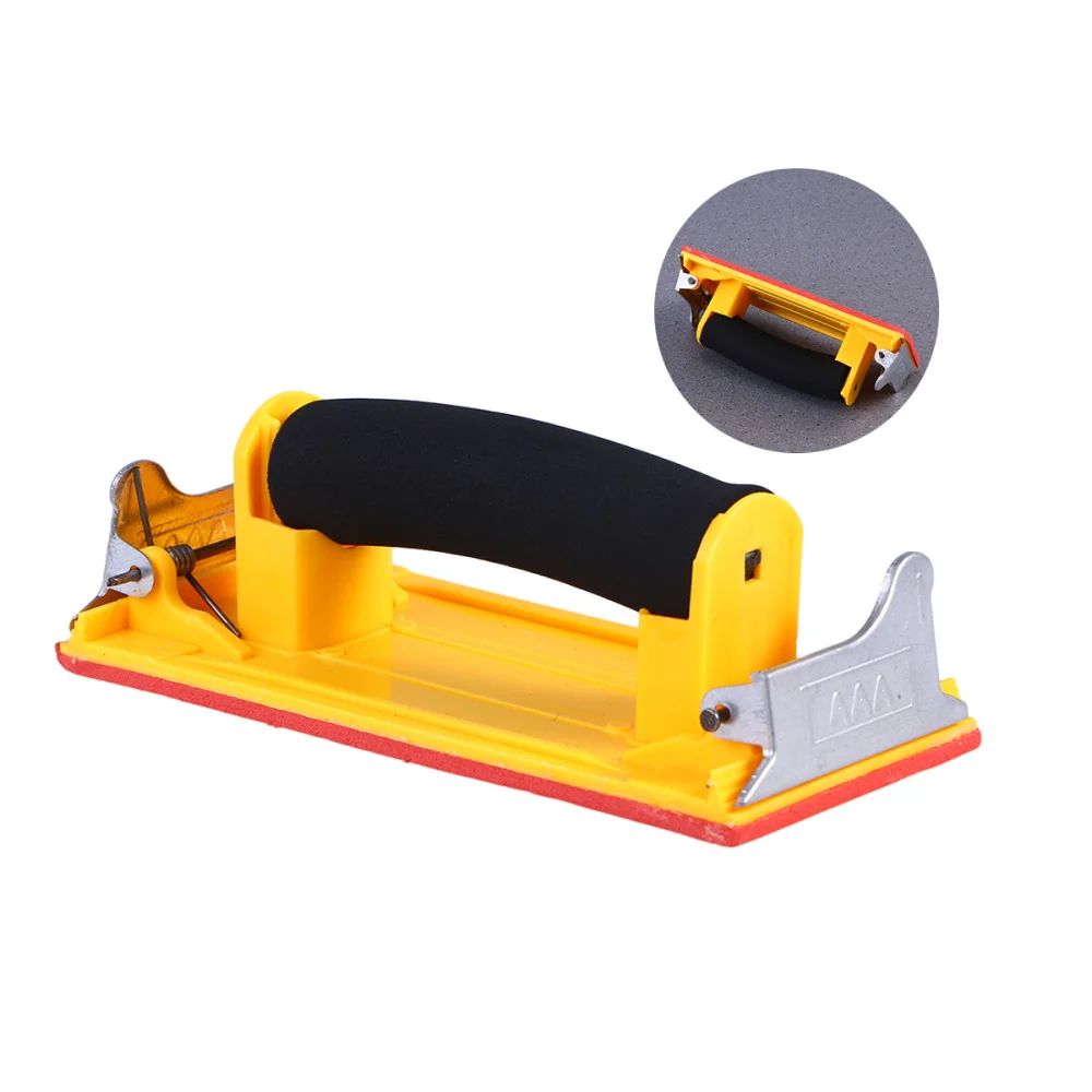 

Hand Grip Sandpaper Holder Sponge Handle Handheld Sand Paper Frame Grinding Polished Tools For Walls Woodworking Polishing Sandi