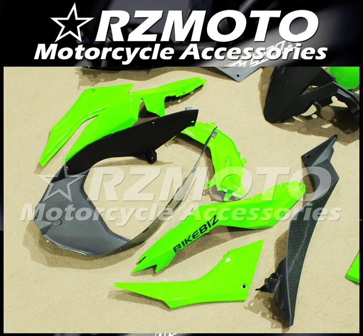 

Injection Mold New ABS Motorcycle Fairings Kit Fit for Kawasaki Ninja300 EX300 2013-2017 EX300R 13 14 15 16 17 300R Green glossy