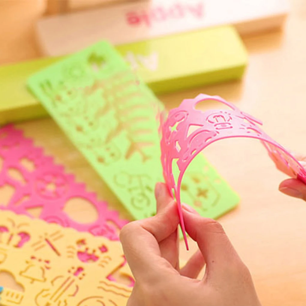 4 шт. пластиковая линейка для рисования детей | Игрушки и хобби