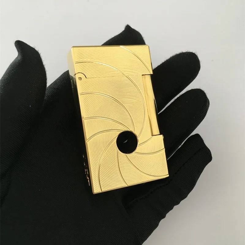 

Газовая ветрозащитная Зажигалка S.T для прикуривателя Dupont с ярким звуком! Новый с камнем и колесиком и адаптером
