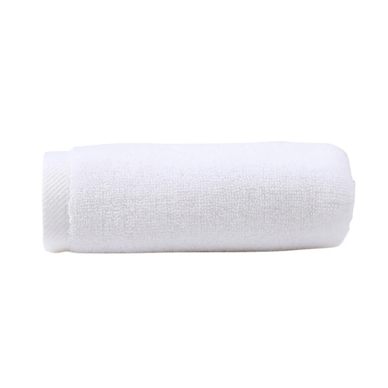 

1pc White Cotton Bath Towel Hotel Home Travel Washcloth Comfortable Soft Durable Super Absorbent Hotel Towels 34X74cm Wholesale