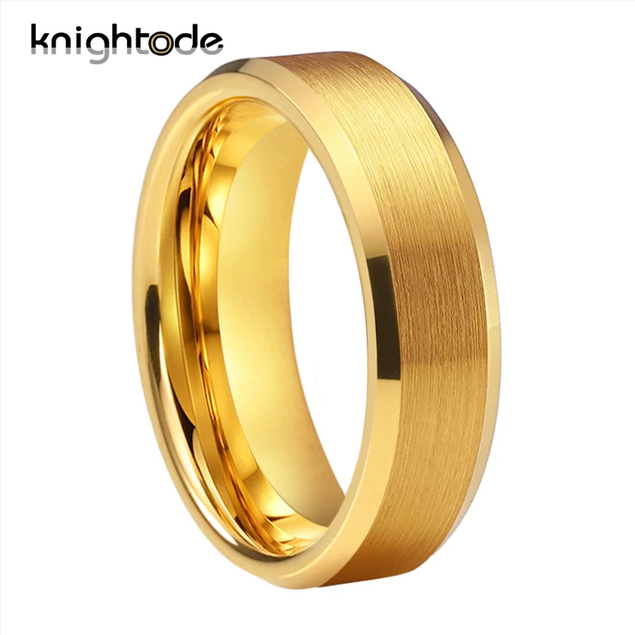 Обручальные кольца из карбида вольфрама 6 мм 8 мужские и женские обручальные