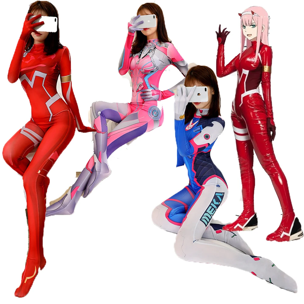 Аниме дорогой в FRANXX 02 Zero Two Красочная рождественская фотосессия сексуальный
