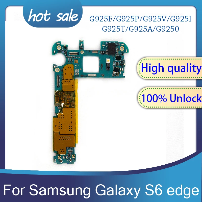Оригинальная разблокированная материнская плата для Samsung Galaxy S6 Edge