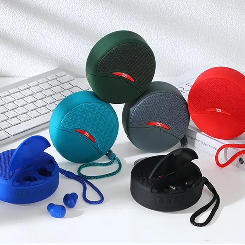 

2021 New TG808 Bluetooth Headset Speaker Two-in-One TWS 5.0 Stereo Outdoor Sports In-Ear Headphones