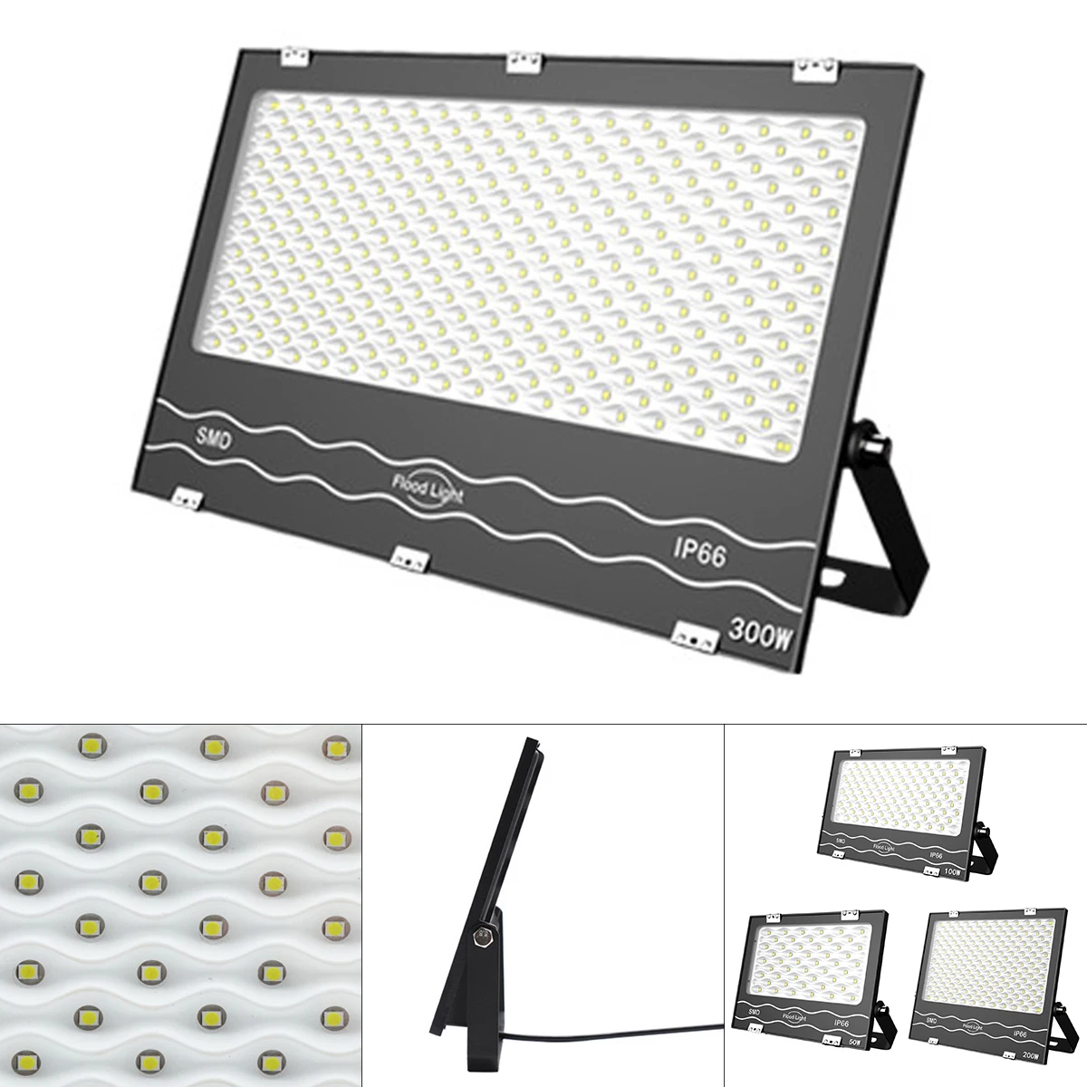 

AC 180-265V 50-300W Led Flood Light Ultra Thin Spot Lamp IP65 Outdoor Deco Light Build Lamp Wall Lamp White Light