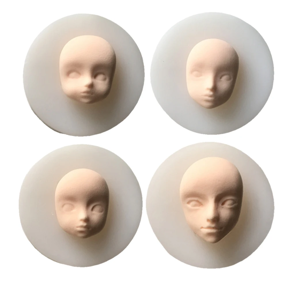 Объемные силиконовые формы детские для лица помадки шоколад мыло ручной работы