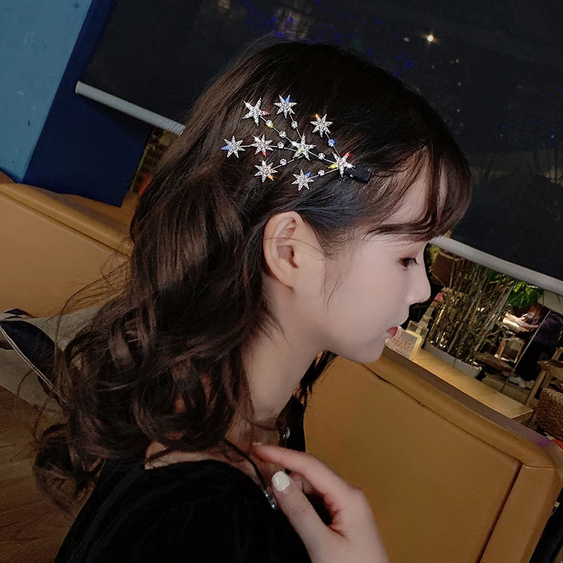 Женские заколки Starry Стразы онлайн авторитетные новые корейские