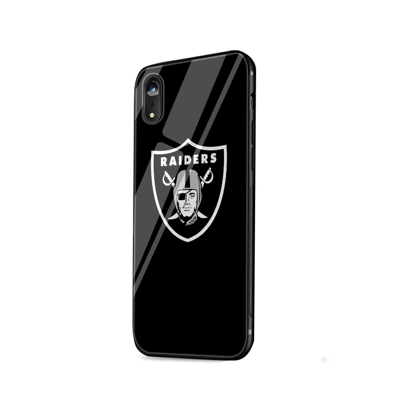 mobile phone case glass for iPhone xr x xs max 7 8 6 6s Plus cover Oakland Raiders |