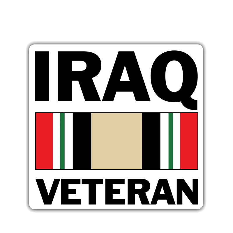 

Creative Car Stickers Iraq Veteran US Army Styling Decals Cover Scratches Bumper Window Vinyl Interior KK12*11cm