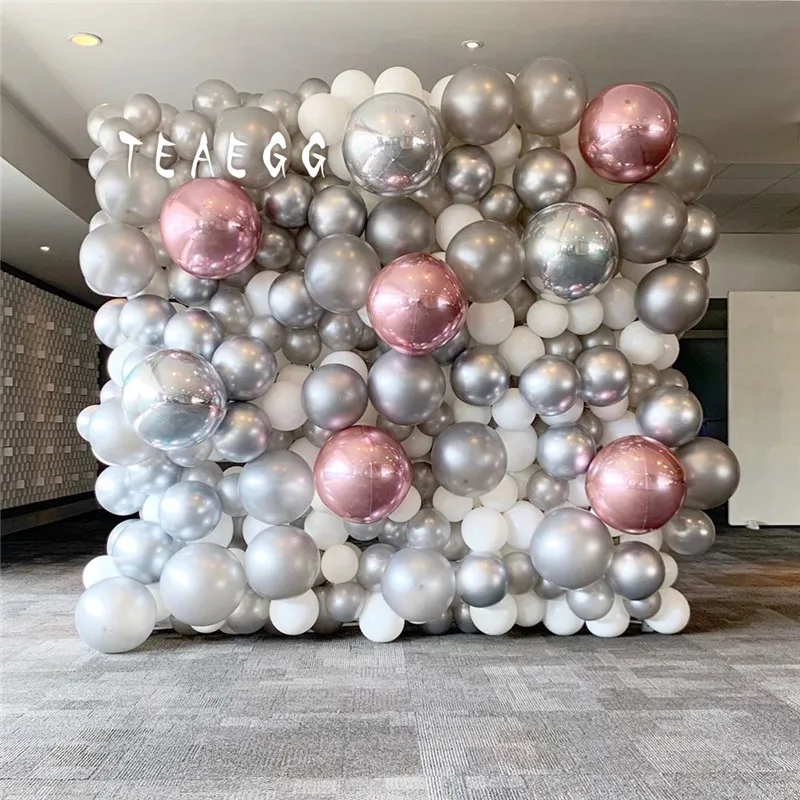 218 шт. хромированные металлические украшения для свадьбы|Воздушные шары и