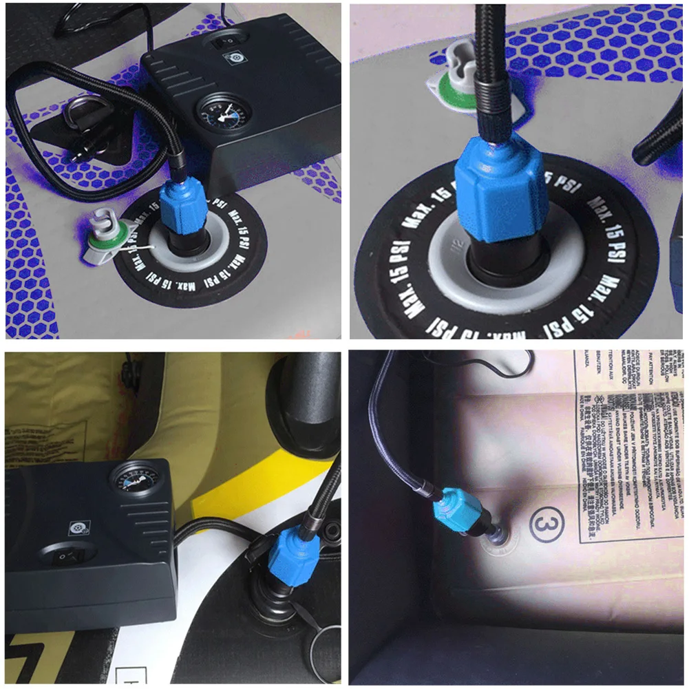 

Inflatable Rowing Rubber Boat Valve Adapter Paddle Board Canoe Kayak Air Valve Pump Compressor Converter