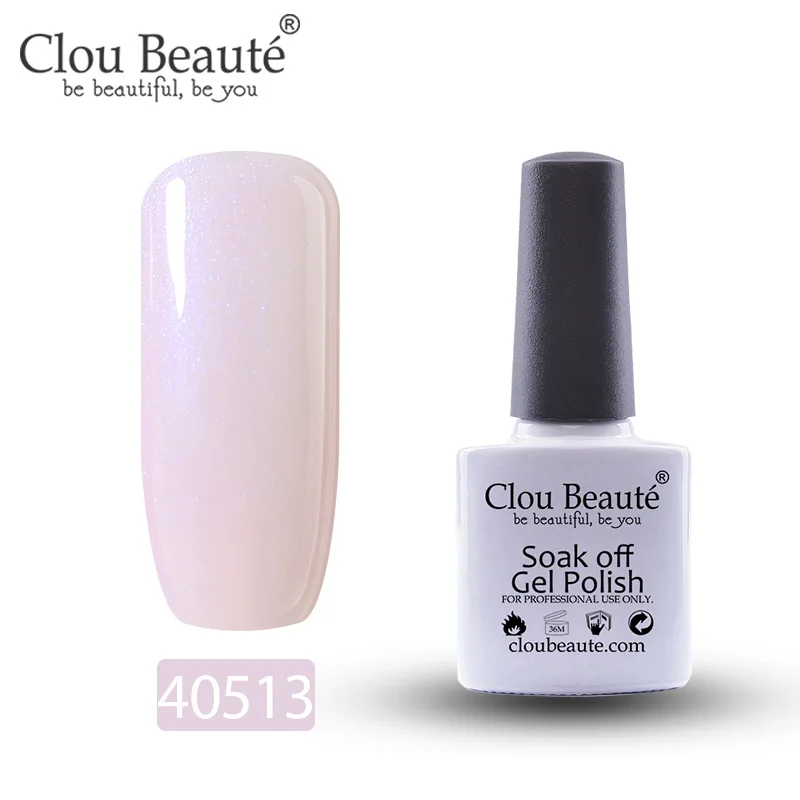 40513 Гель-лак для ногтей Clou Beaute 79 цветов полуперманентный замачивающийся лак для ногтей маникюрный УФ СВЕТОДИОДНЫЙ Цветной Гель-лак 10 мл серия Nude - Цвет: 40513