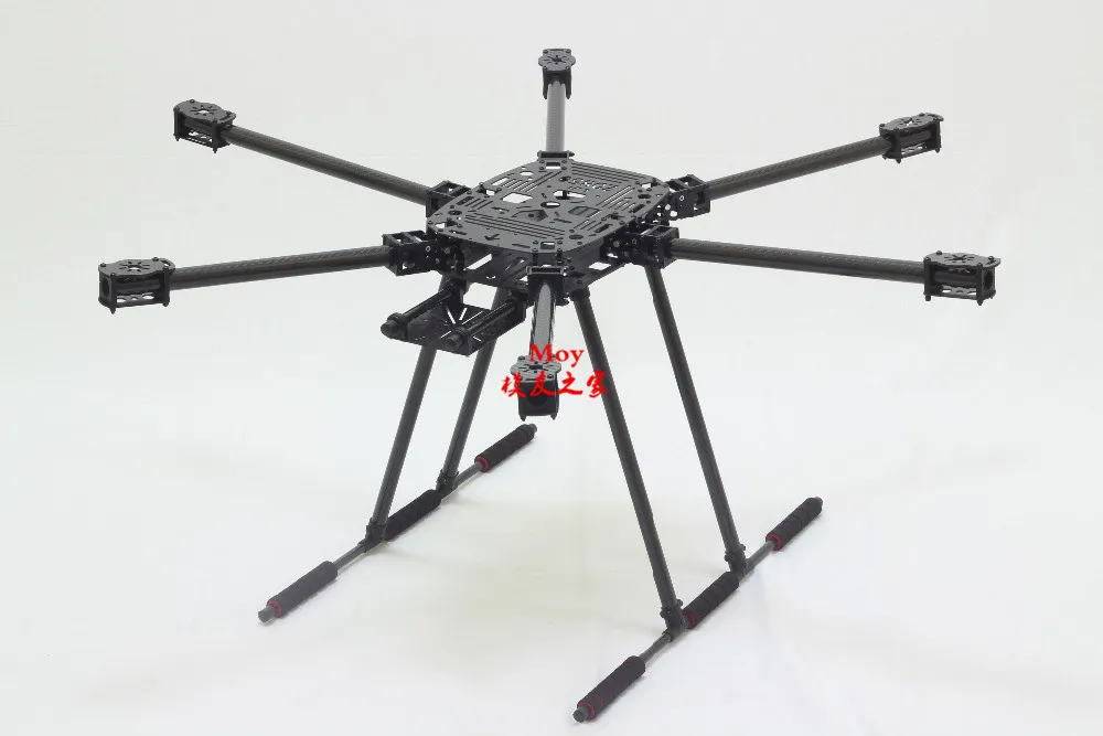 ZD850 полностью из углеродного волокна ZD850 850 мм комплект рамы с раздвижным шасси складной рычаг для FPV самолета гексакоптера
