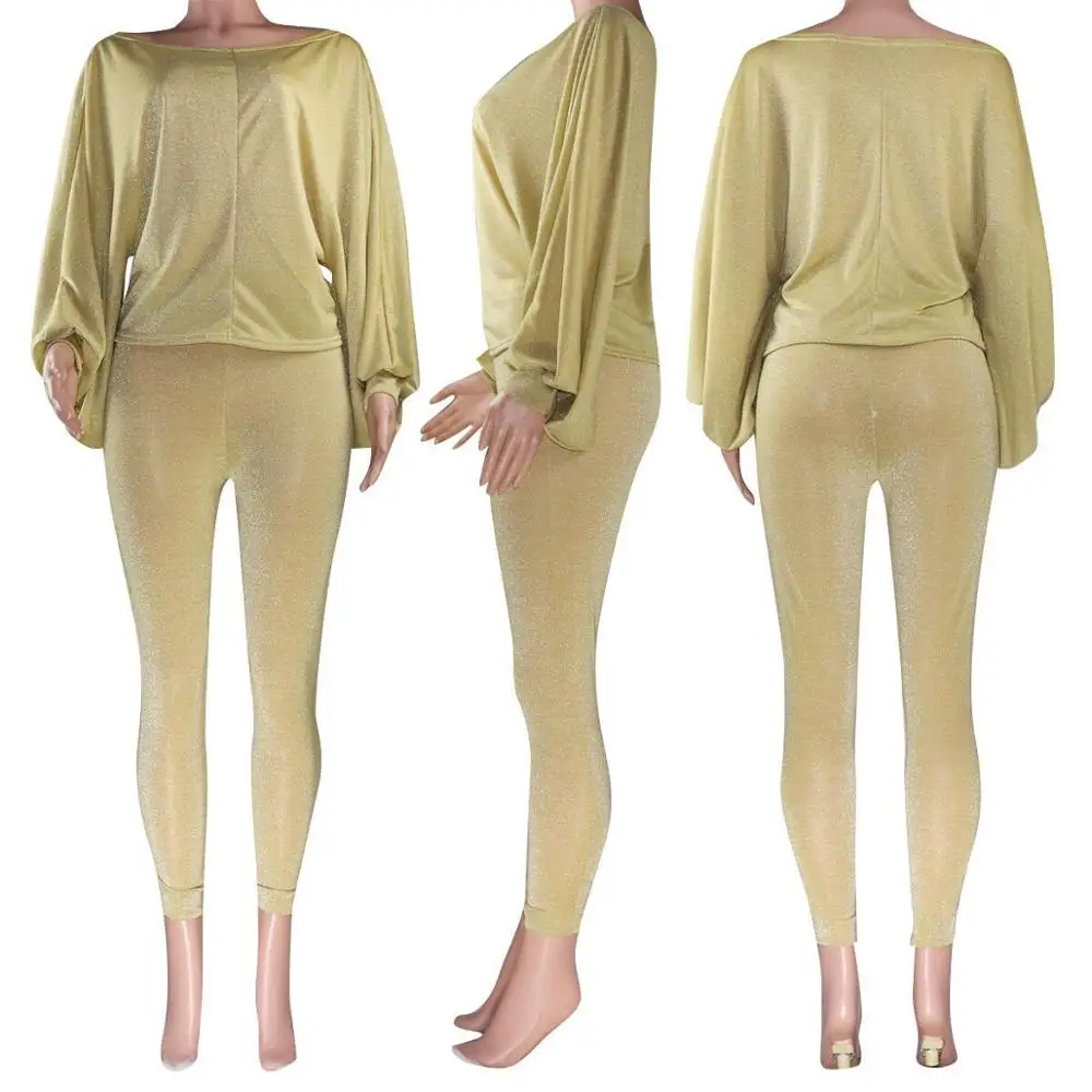 Женский комплект из двух предметов укороченный топ с рукавами летучая мышь +