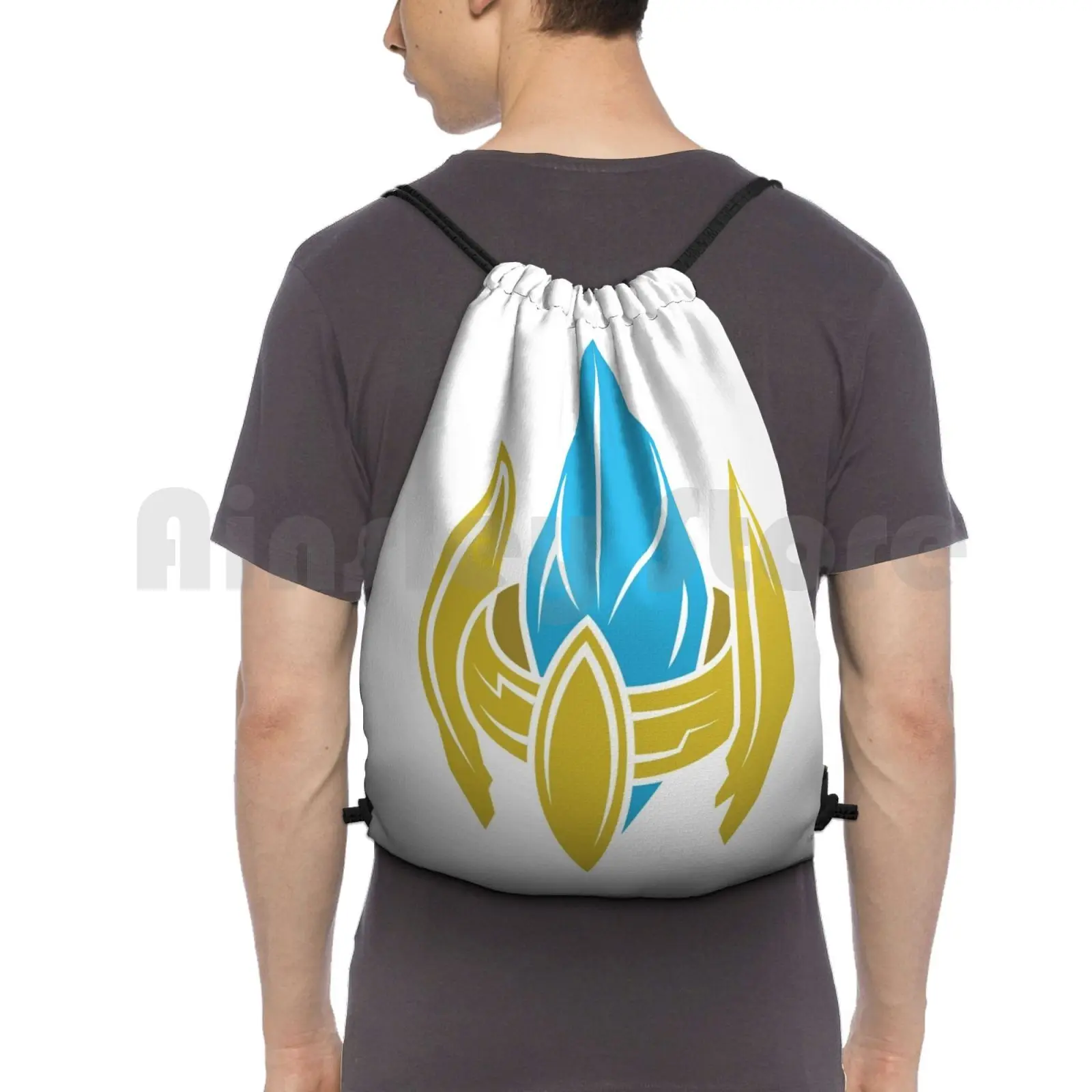 

Pylon Backpack Drawstring Bag Riding Climbing Gym Bag Star Pylon Artosis Protoss Zerg Terran Rts Pc Video Games