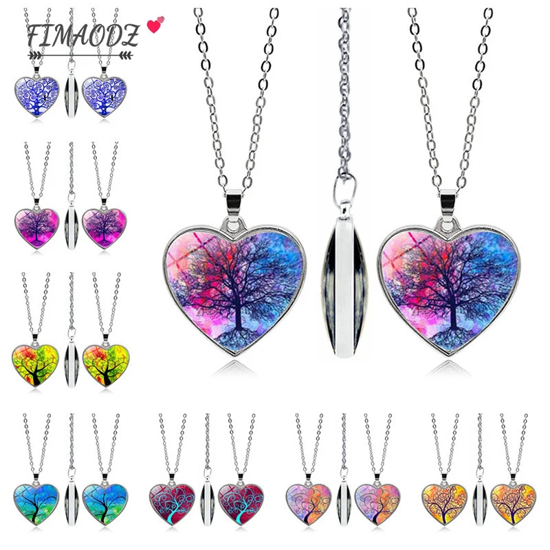 FIMAODZ семейное дерево жизни любовь форма двусторонняя нержавеющая сталь