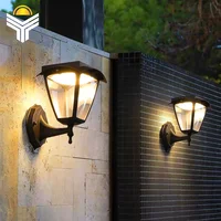 Solar LED Light Outdoor Modern Smart Wall Lamp Wall Sconce Lamp Outdoor Lighting Solar Lamp Outdoor Balcony Waterproof IP55 RGB