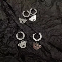 hmes 1pcs earrings ear buckle stainless steel titanium steel earrings without pierced ear clips unisex cute earrings gifts