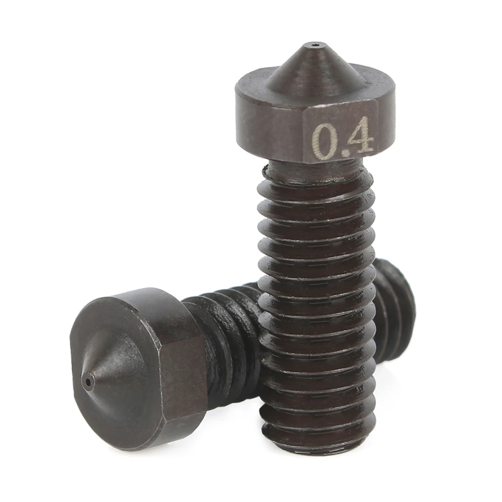 3DSWAY V6 Volcano Hardened Steel Mold Nozzles 0.4/1.75mm High Temperature PEEK Filament E3D Hotend J-head 3D Printer Parts | Компьютеры и