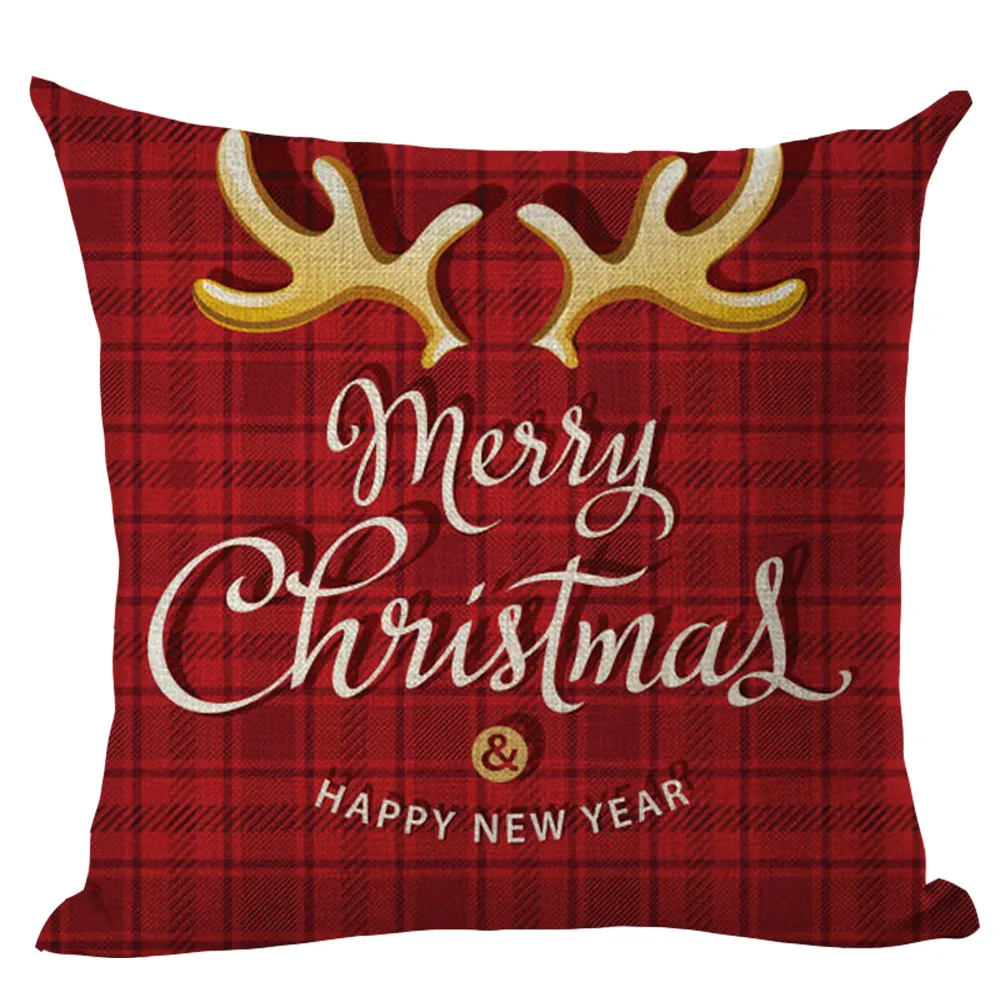 Merry Christmas наволочки для подушек, льняная наволочка для дивана, домашний декор, современная мода, наволочка для подушки, декоративная кровать, Прямая поставка/C