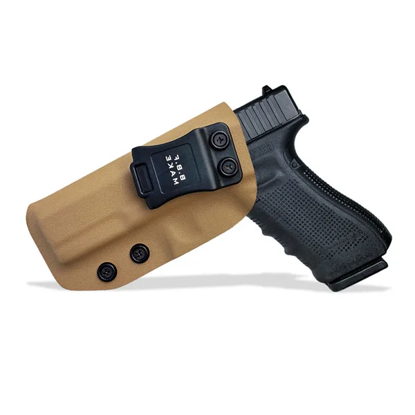 Yellow For Left B.B.F Make IWB Тактический KYDEX пистолет-кобура: Глок 17 22 31 внутри скрытый пояс для переноски поршня Зажим для ремня аксессуары - Цвет: Yellow For Left