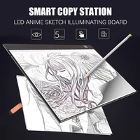 a3 a4 a5 hand drawing board art copy boards graphic tablet with scale 3 level dimming led light box painting writing table toys