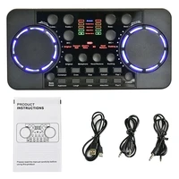 portable live sound card mixer streaming sound voice changer podcast dj mixer board for karaoke recording r7uc