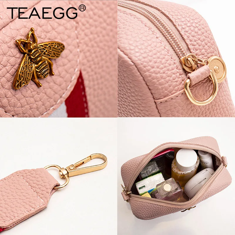 TEAEGG модный дизайн Женская Полосатая Сумка в виде пчелы сумки через плечо